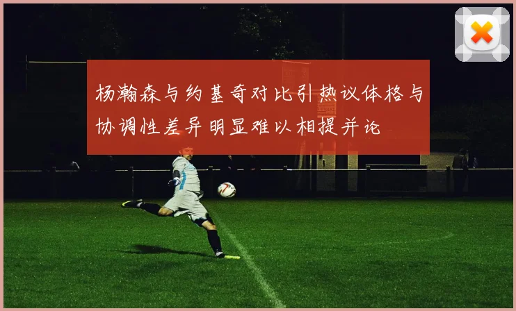 杨瀚森与约基奇对比引热议体格与协调性差异明显难以相提并论
